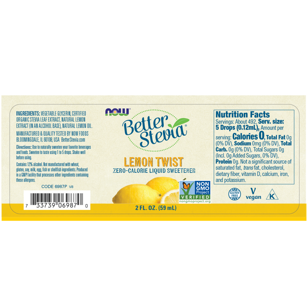 Better Stevia Lemon Twist Emerson Ecologics