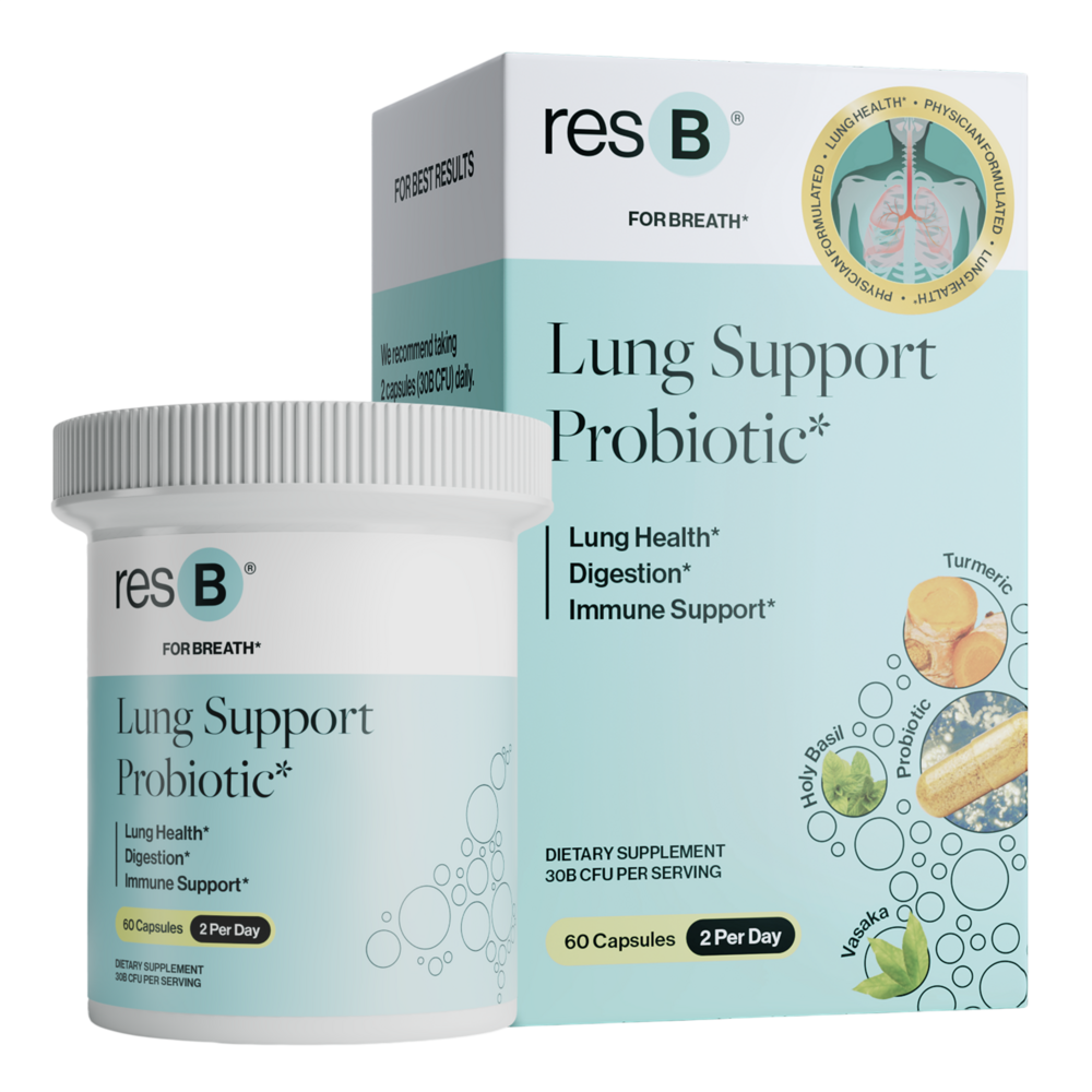 PRO resB Lung Support Probiotic 2-Pack of 60 Capsules Emerson Ecologics