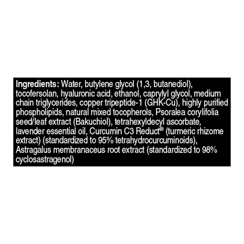 Copper GHK+ Facial Serum with Cycloastragenol Emerson Ecologics
