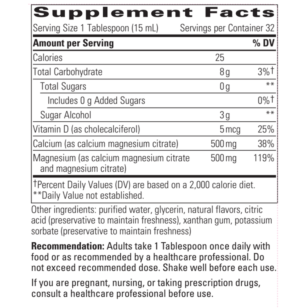 Integrative Therapeutics Liquid Calcium Magnesium Berry 1:1 Emerson Ecologics