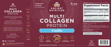 Load image into Gallery viewer, Ancient Nutrition Multi Collagen Protein Vanilla