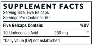 Undecylenic Acid 250 gelcaps
