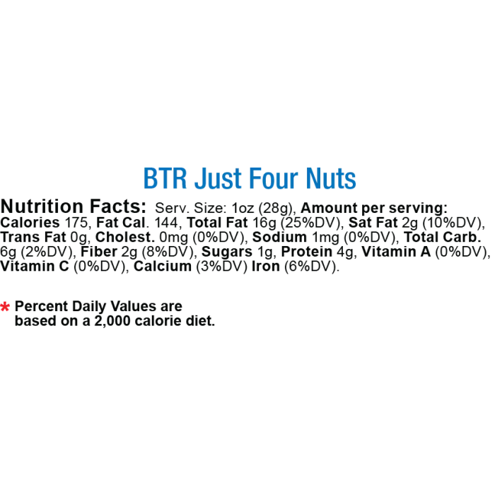 Just 4 Nuts (6 oz.) Blue Mountain Organics