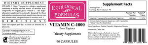 Vitamin C-1000 from Tapioca (90 caps)