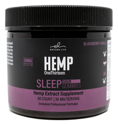 HEMP Sleep Sour Gummies Blackberry Vanilla