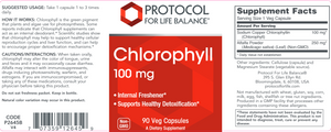 Chlorophyll 100 mg (90 caps)