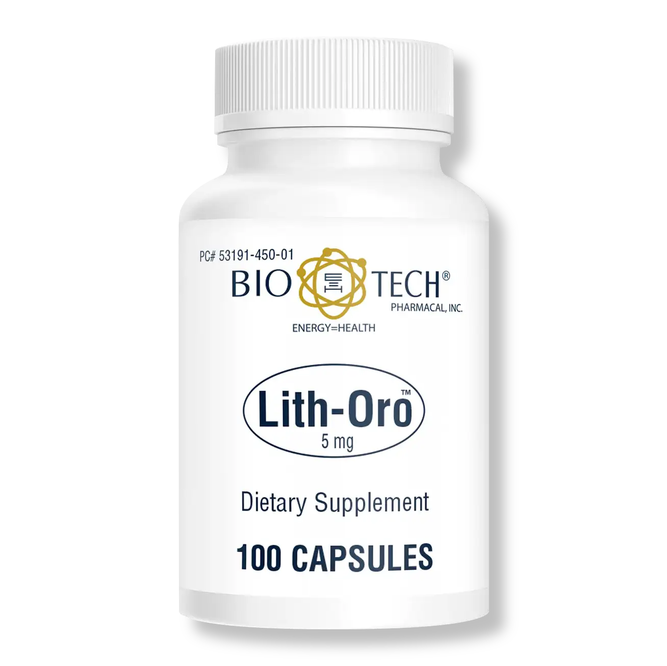 Lith-Oro 5mg (100 caps)- Lithium Orotate Emerson Ecologics