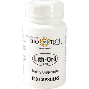 Lith-Oro 5mg (100 caps)- Lithium Orotate