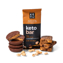 Load image into Gallery viewer, Keto Bar: Peanut Butter Chocolate Chip
