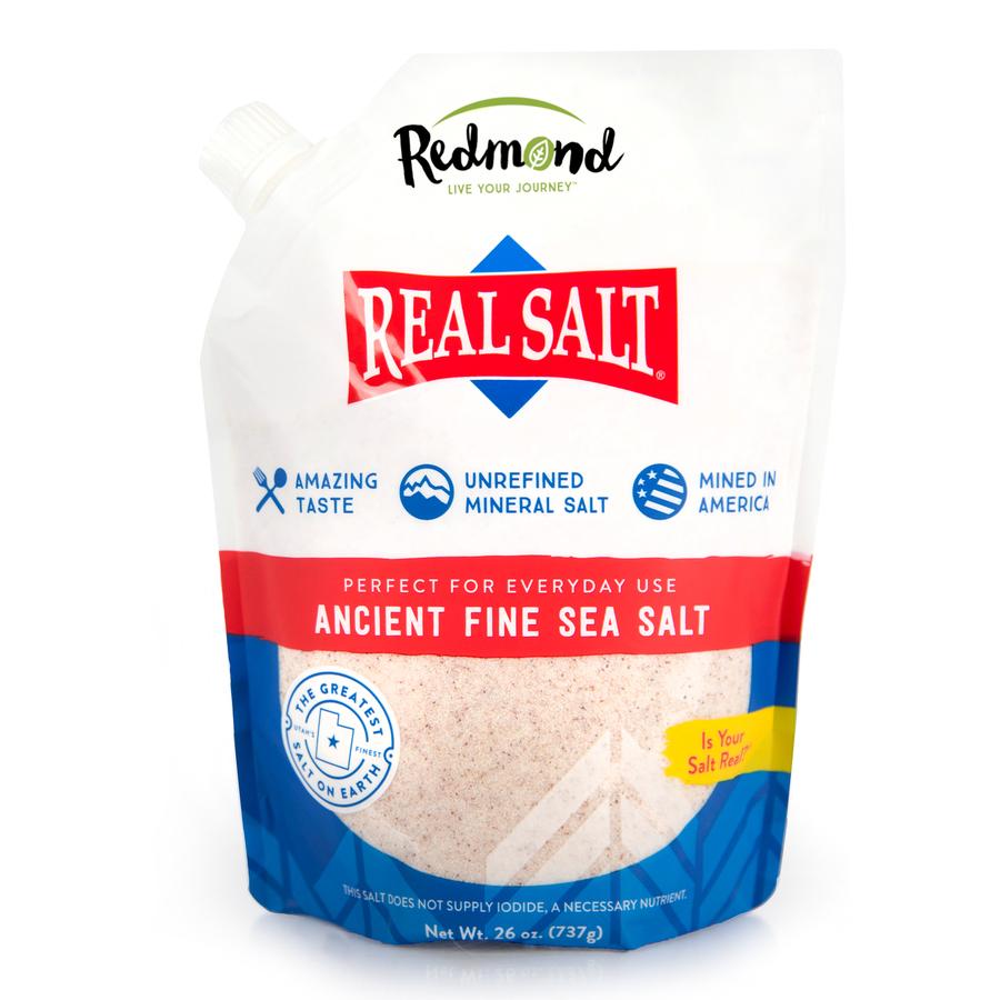 Real Salt Fine Refill Pouch (26 oz)