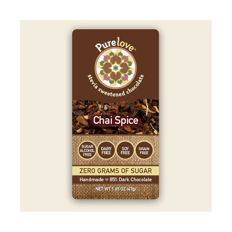 Chai Spice - Stevia Sweetened Chocolate Bar