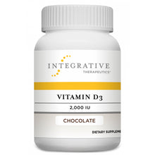 Load image into Gallery viewer, Vitamin D3 2,000 IU Chocolate (120 chewable tabs)